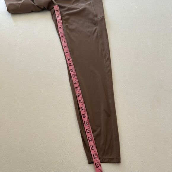 Halara Crossover High Waist 7/8 Leggings w/ Pockets – Taupe Brown – Size L - Picture 10 of 11